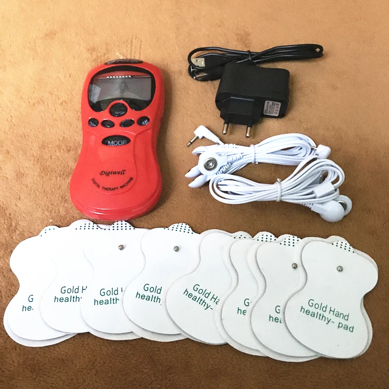 Русское меню двухканальный Электрический цифровой десятки пульс терапия массаж