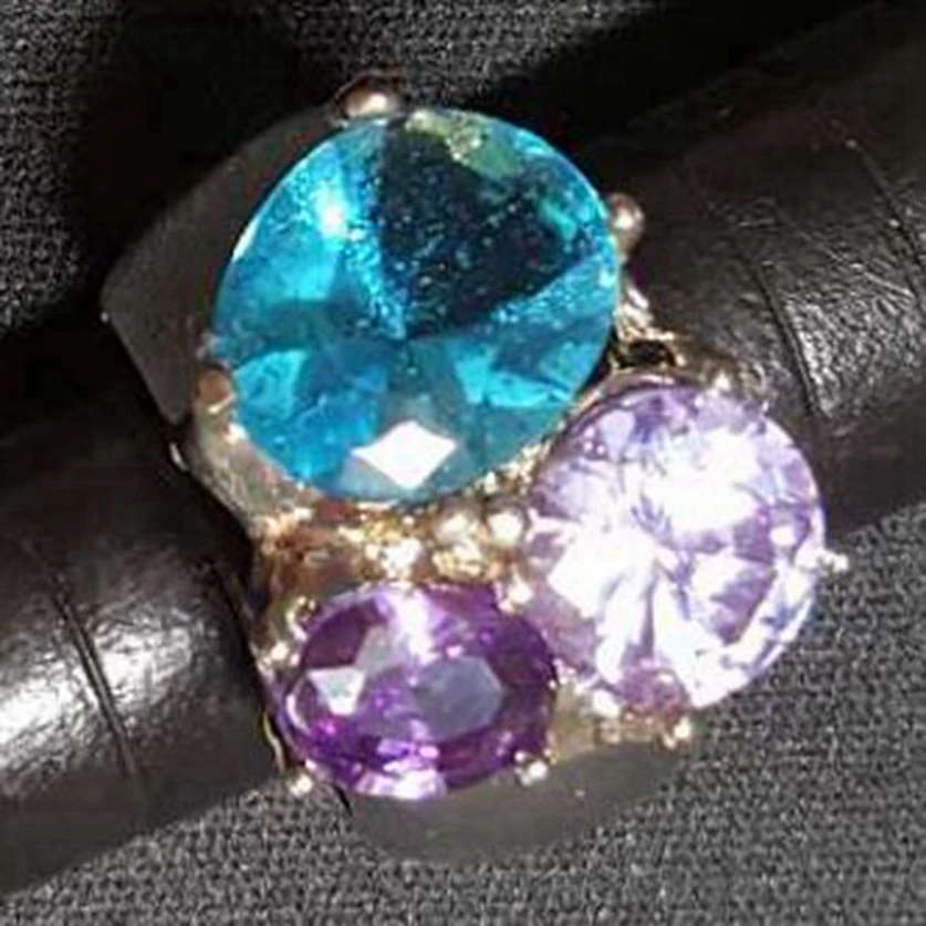 Модные обручальные кольца flenz Esme ювелирные изделия для женщин синий фиолетовый