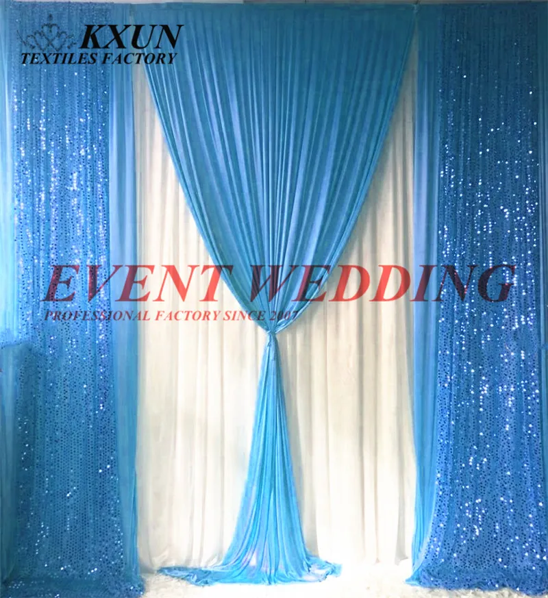 Красивый Блестящий Фон из ледяного шелка для свадьбы занавеска сценический фон
