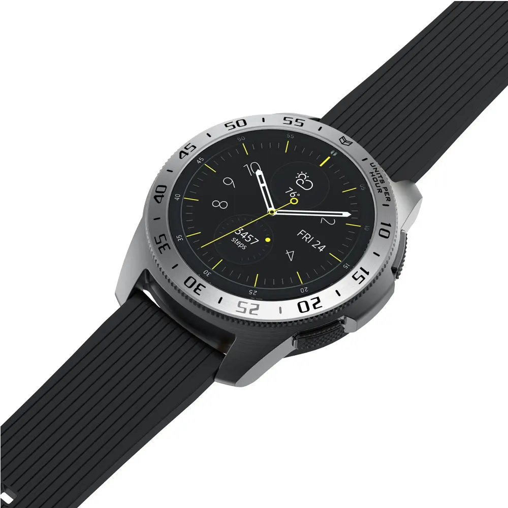 Металлический ободок для samsung Galaxy Watch 46 мм/42 мм чехол gear S3 Frontier/классическая спортивная клеющаяся крышка ремешок аксессуары 42 46