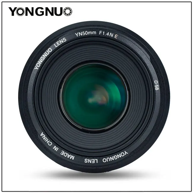 Стандартный основной объектив YONGNUO YN 50 мм F1.4N F1.4 E AF/MF для Nikon D7500 D7200 D7100 D7000 D5600 D5500 D5300