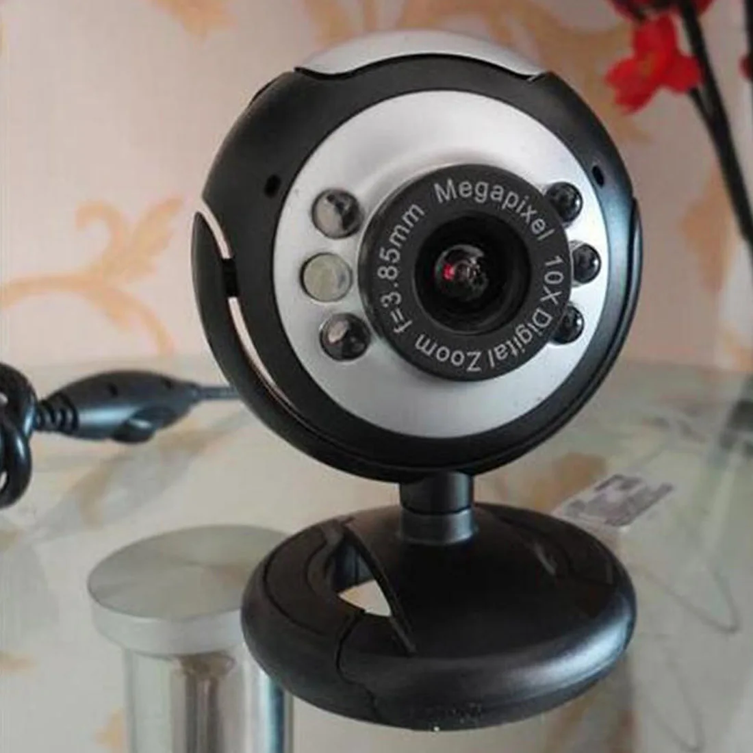 USB 2 0 HD камера с микрофоном 30 мегапиксельная веб 6 LED микрофон для ПК