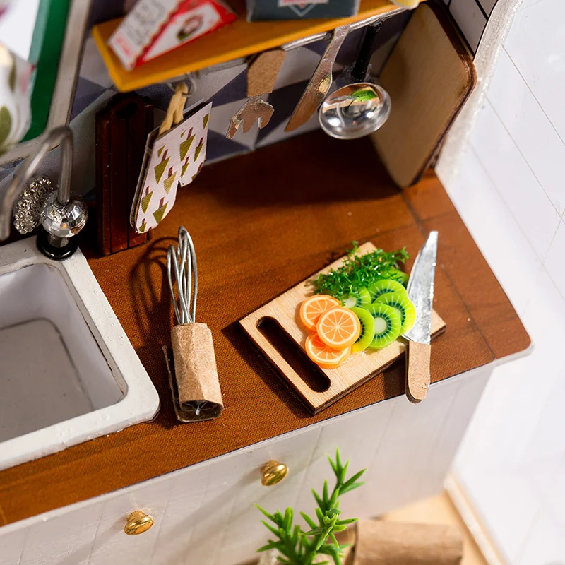 Кукольный домик сделай сам деревянный кукольный миниатюрный подарок ручной