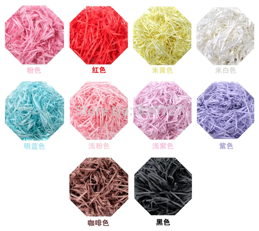 100 г измельченных Crinkle Cut Бумага корзина Конфеты чехлы ваза мыло наполнитель