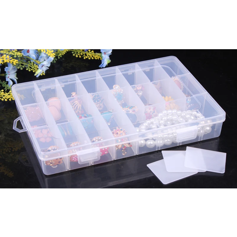 24 Сетки Портативный Jewelry Box Ювелирные Дисплей Организатор Хранения Ясно Показать
