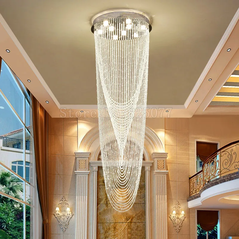 Светодиодные хрустальные люстры размеры 800 * h2800 мм|hotel crystal chandelier|led chandelierscrystal