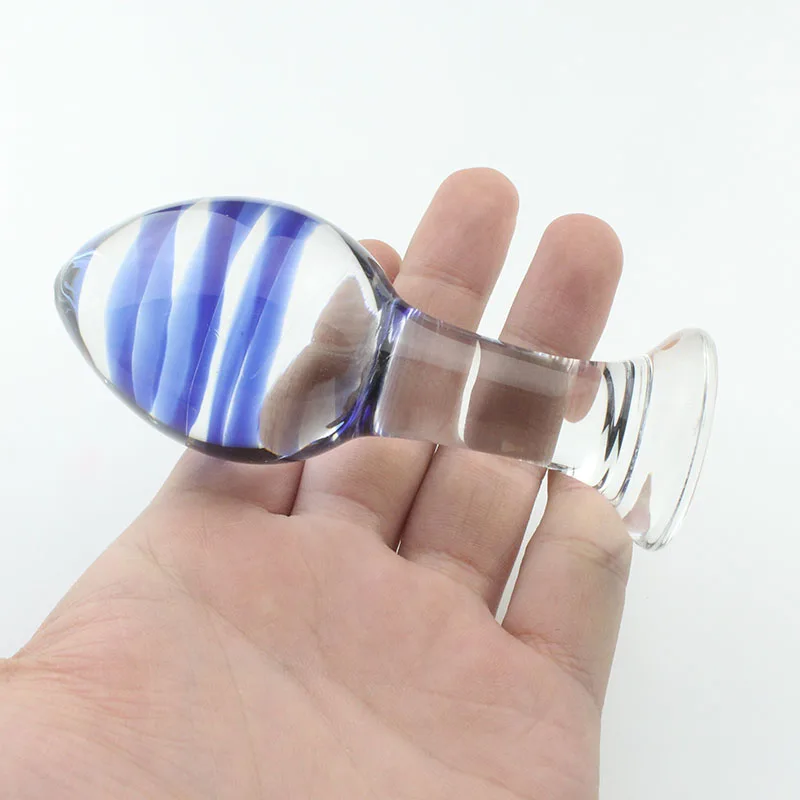 Стеклянная Анальная пробка диаметром 45 мм (1 77 дюйма) 2016 настоящие эротические