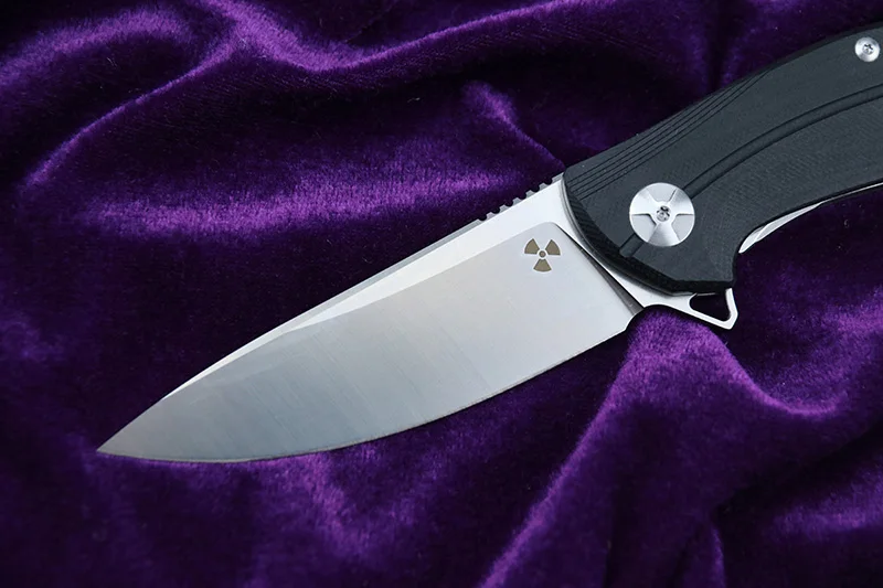 LEMIFSHE JK3215BG флиппре складной нож D2 лезвие Титан метеорит узор ручка кухня на открытом воздухе полезные фрукты Ножи EDC тоже