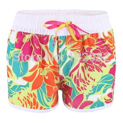 2015 BRAND FASHION WOMEN'S SWIMMING WEAR SPORT STRETCH BEACH SWIMWEAR WOMEN SURF BOARD SHORTS SIZE L WHITE BLUE RED | Женская одежда