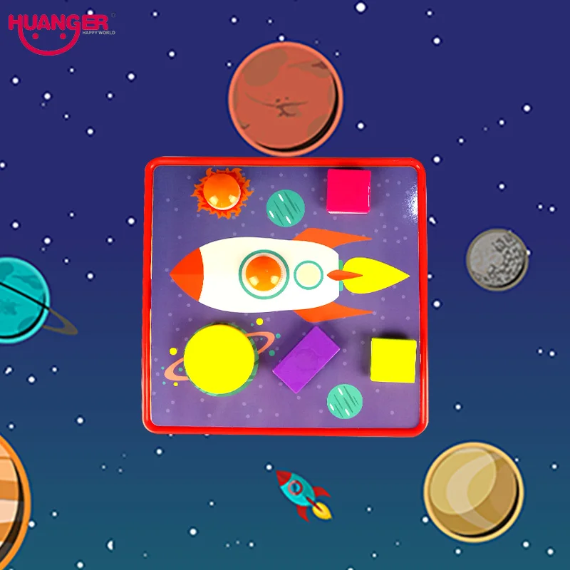 Huanger 3D блоки игрушки хобби ребенок забавная Геометрия искусство для детей