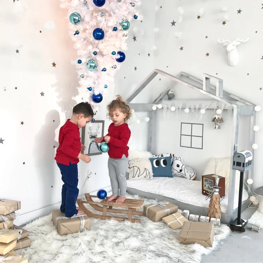 Золотые звезды для детской комнаты настенные стикеры со звездами наклейки