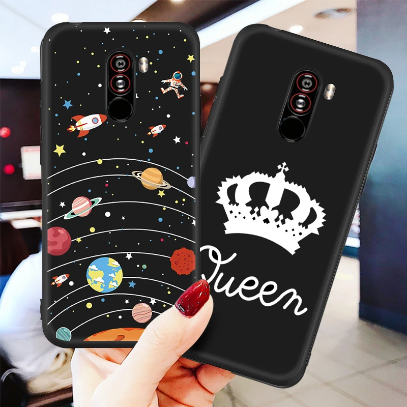 Чехол из ТПУ с рисунком Вселенной для Xiaomi Mi A2 A1 Mi8 Lite 9 Mix 2S Max 3 2 матовый чехол Pocophone F1