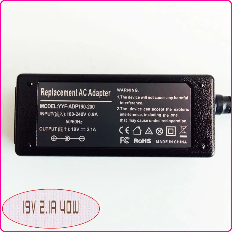 19V 2.1A для ASUS Eee PC Seashell 1225B 1225C 1015PED 1015T 1015B 1005HE E305895 ноутбук нетбук адаптер переменного тока блок питания зарядное устройство