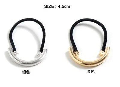 Fashion Women Simple Alloy Polished Horsetail Buckle Hair Rope Girls Elastic Bands Accessories | Украшения и аксессуары