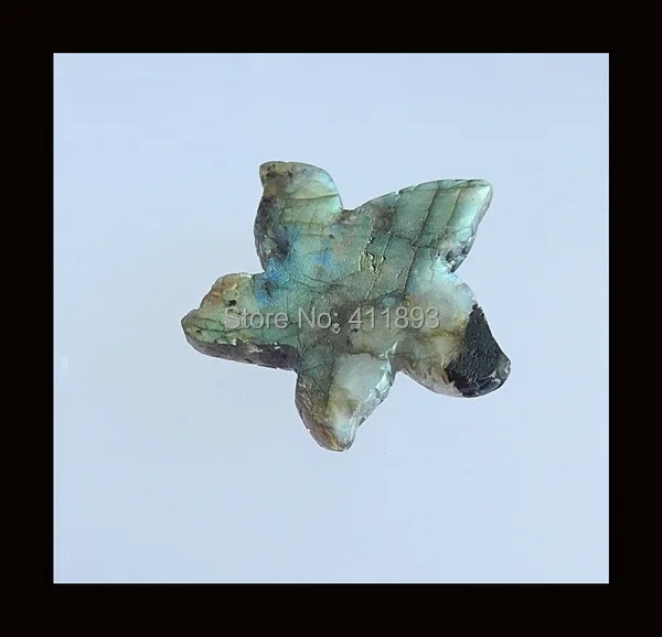 

Carved Labradorite Starfish Cabochon,39x27x11mm,17.17g