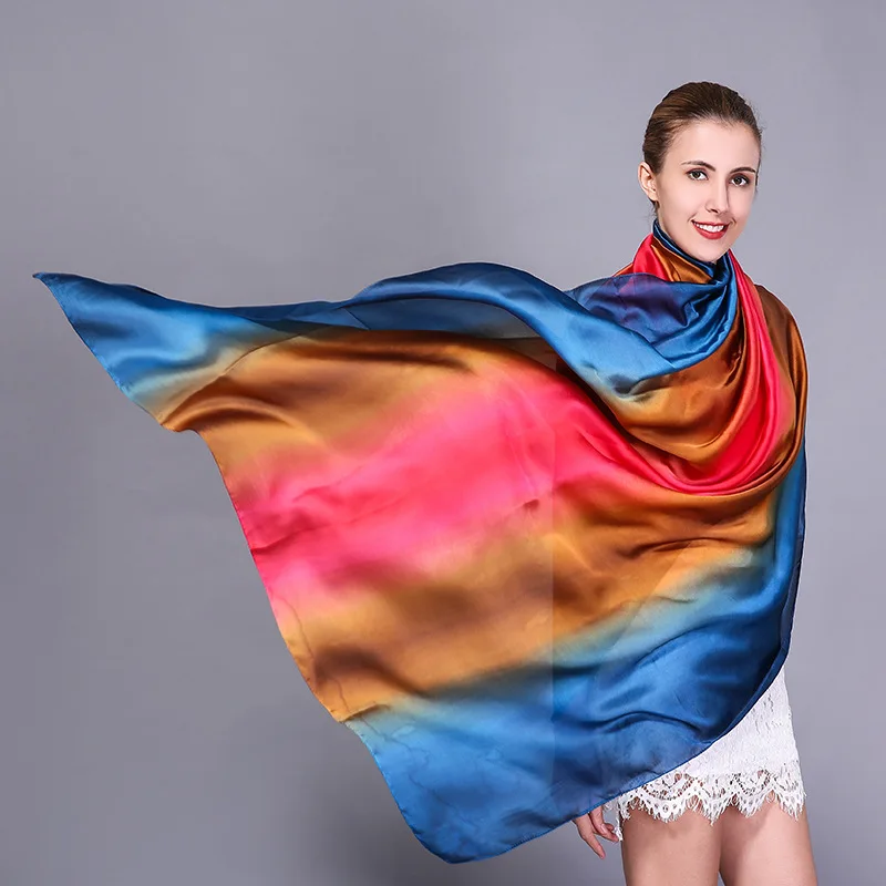 Весенний и осенний Новый атласный искусственный шелк цвет тонкий секционный