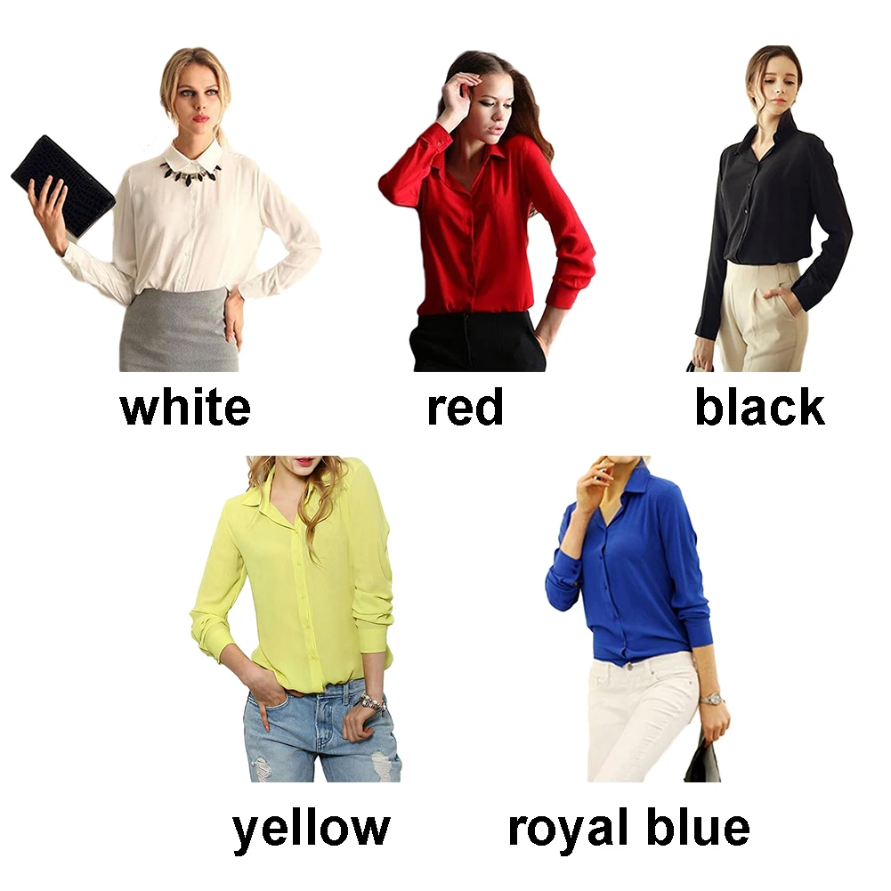 Новинка весны офис однотонные Цвет дамы Для женщин Свободные длинным рукавом