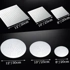 BAKALA круглая и квадратная насадка для душа из нержавеющей стали 81012 дюймов, насадка для душа в ванную комнату, дождевая насадка LC1010