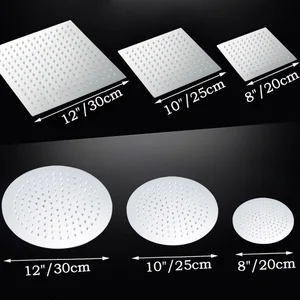 BAKALA круглая и квадратная насадка для душа из нержавеющей стали 81012 дюймов, насадка для душа в ванную комнату, дождевая насадка LC1010