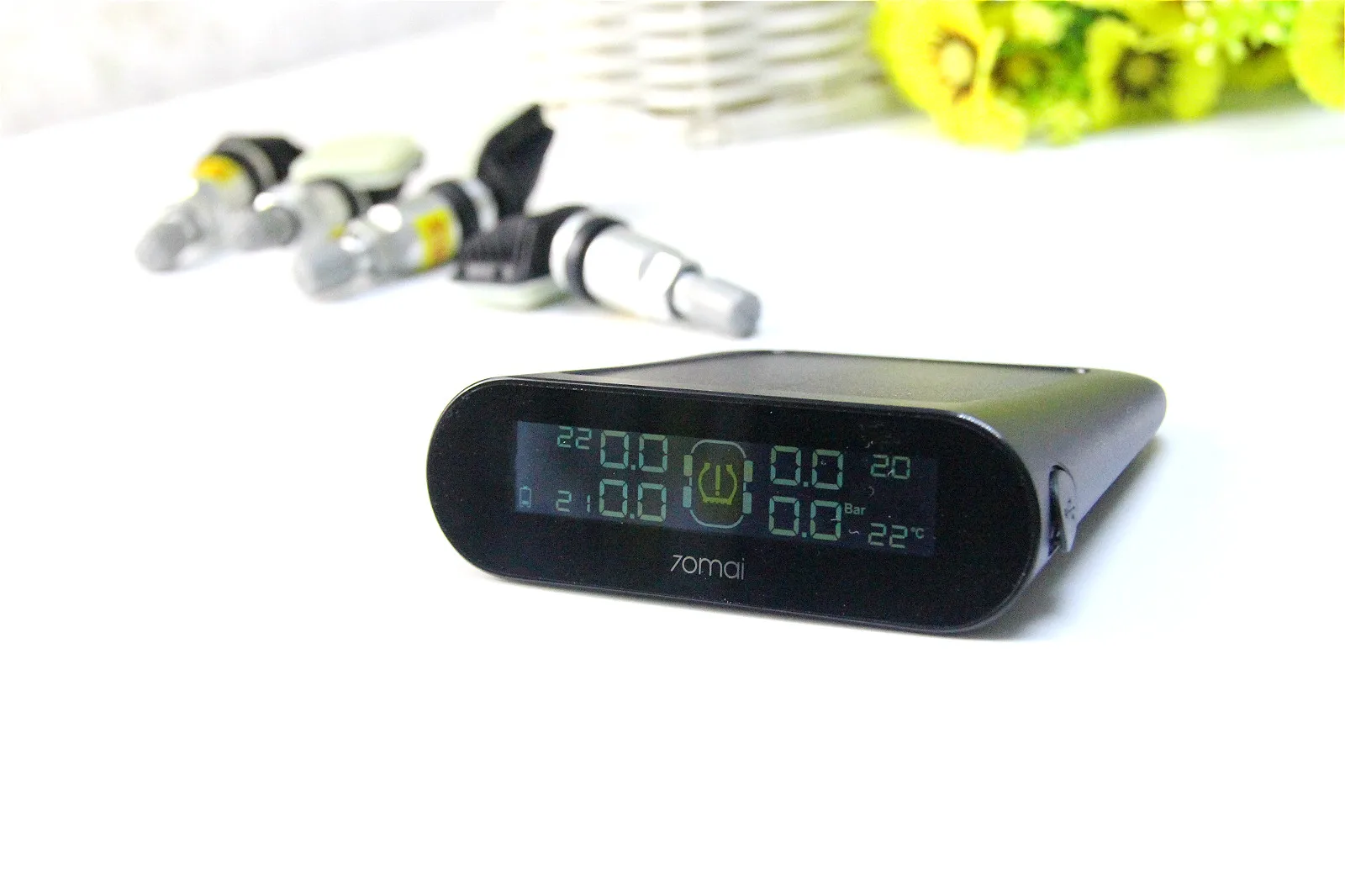 70mai TPMS солнечной энергии USB контроль давления в шинах с 4 внутренними датчиками
