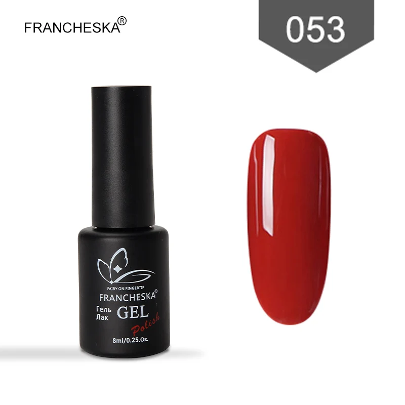 8ml Gel Polish 053 Francheska паутинка для ногтей 8мл гель краска набор паук гель лак для ногтей гель лак коди набор УФ светодиодный гель краска для ногтей лак для маникюра ногтей гель паутинка для ногтей дизайн для ногтей - Цвет: 8ml Gel Polish 053