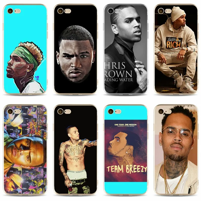 Chris Brown Брезентовая крышка высокое качество мягкой силиконовой 2018 из