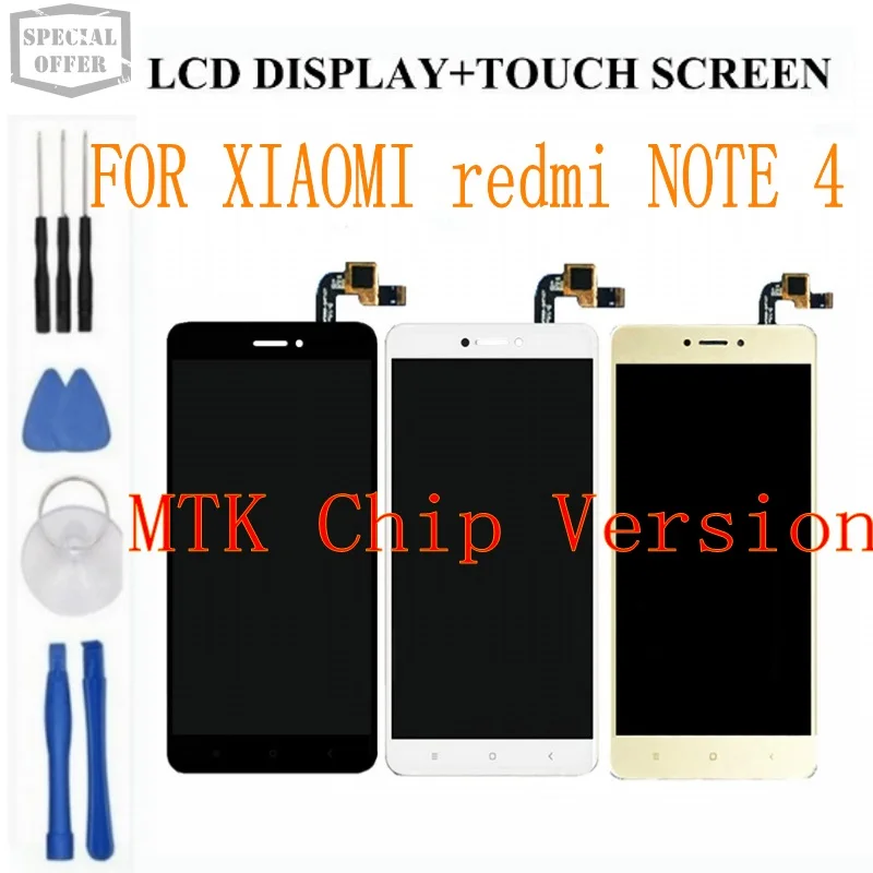 ЖК экран для Xiaomi Redmi Note 4 Новые запасные аксессуары дисплей + сенсорный Pro Prime|lcd