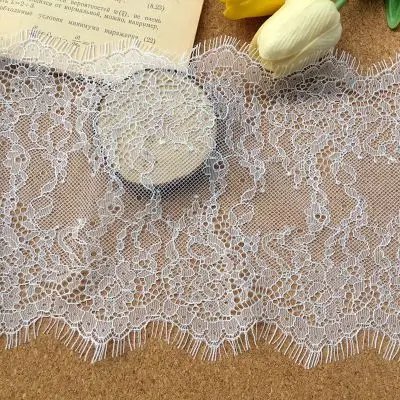 white 3 м/лот, изысканная экспортная кружевная ткань для ресниц, двухцветная высококачественная одежда, домашняя штора, Аксессуары для штор - Цвет: white