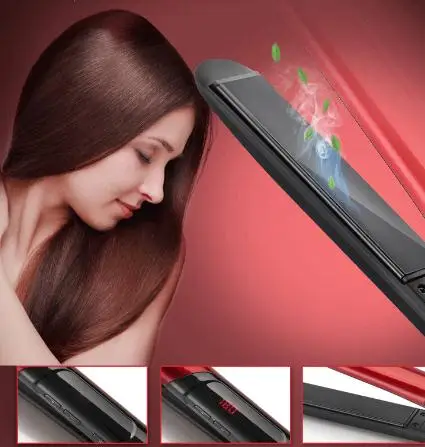 Электрический Выпрямитель для волос с ЖК дисплеем регулятор температуры 2 1