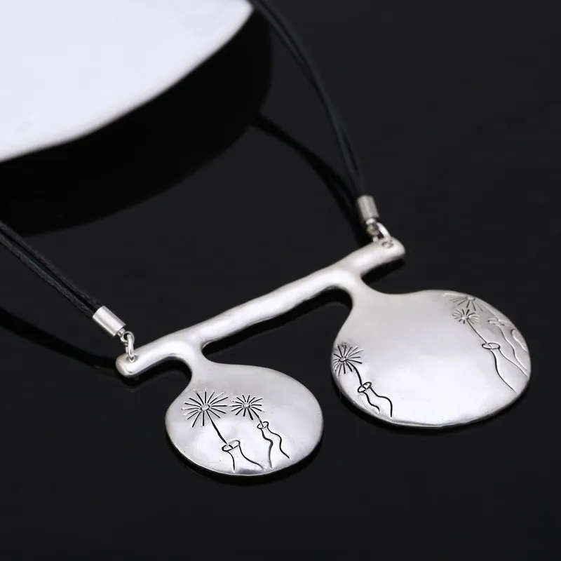 Набор ювелирных изделий ZOSHI в африканском стиле винтажный кожаный кулон ожерелье