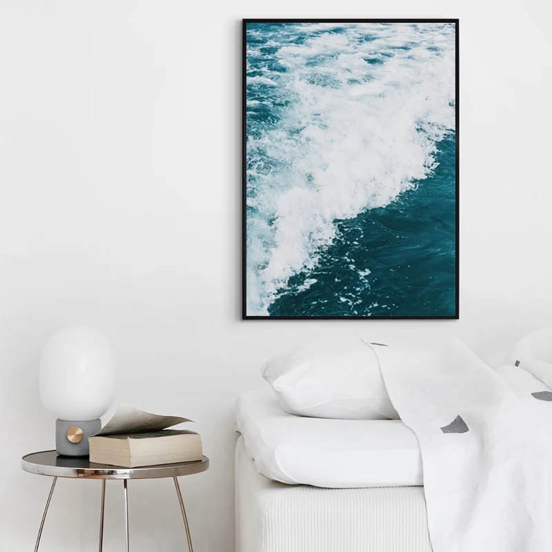 Искусственная Картина на холсте с изображением одуванчика и морского A4