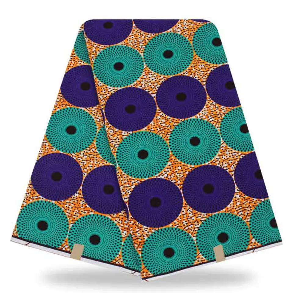 YBGHA-159 Green&amppink wholesale african wax print fabric/wax circles African block printed for garment | Дом и сад