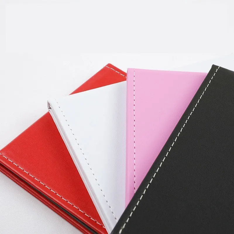 Folding Leather Table Traveling Hand Makeup Mirror Compact Foldable Mirrors Beauty Cosmetic Mirror Makeup Tools