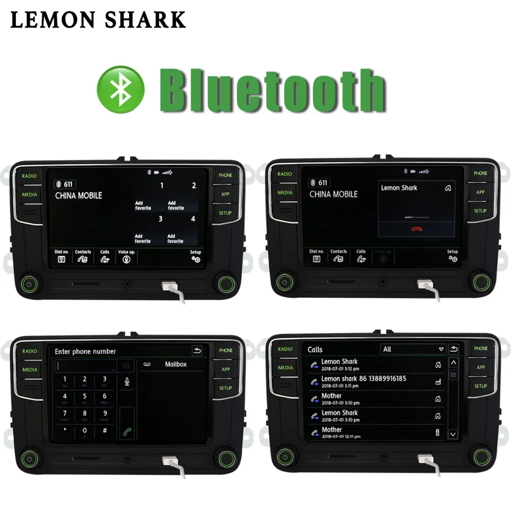 RCD330G Carplay RCD330 плюс зеленый светильник автомобиль MIB радио 6RD 035 187B Noname Android авто для VW Skoda Octavia Fabia Superb Yeti