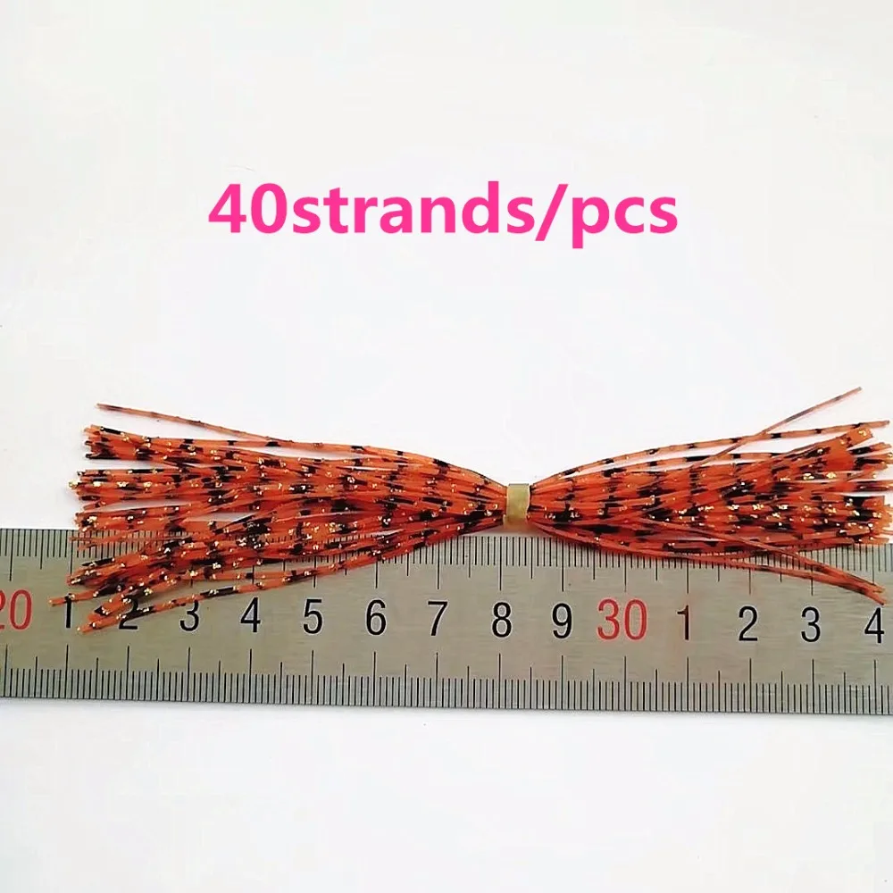 

50 Bundles 13cm Length Fly Tying Rubber Threads Skirts Silicone Straps for Flies Lure Beard wire Making---68