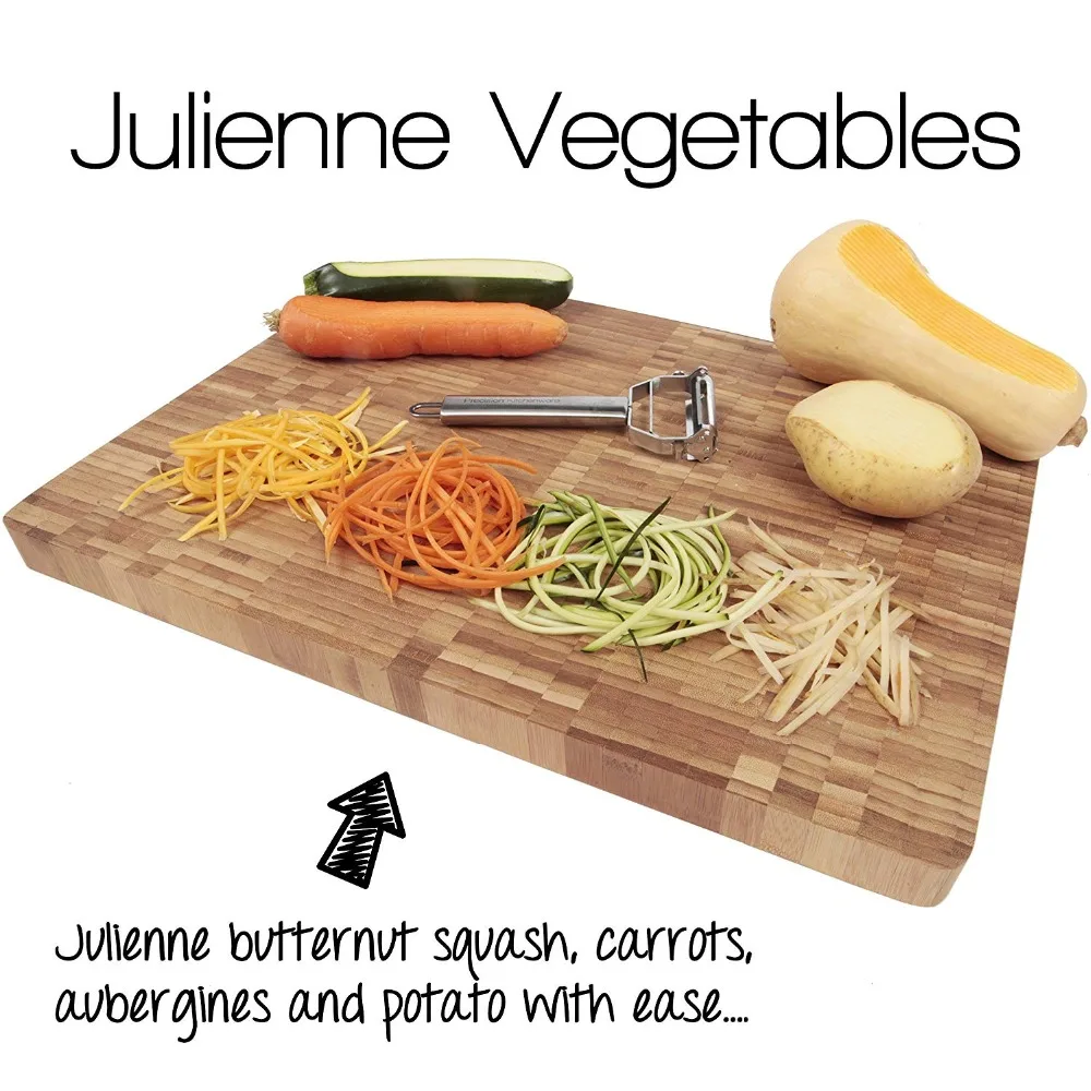2 in 1 Julienne Vegetable Peeler Ultra Sharp Stainless Steel Slicer Cucumber Carrot Potato Cutter KC1044 | Дом и сад