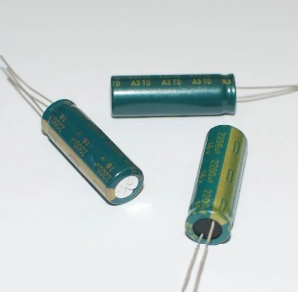 10 шт 2200UF16V длинные ноги прямой Алюминиевый электролитический