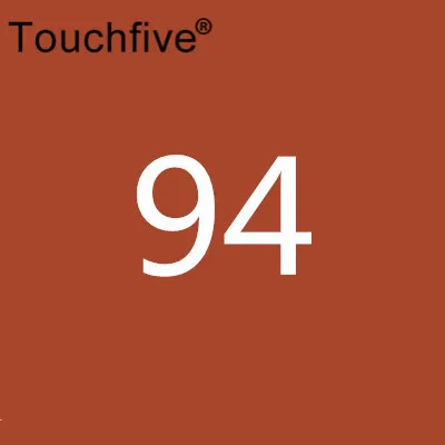 94 TOUCHFIVE дополнительный цвет двойная головка художественные маркеры Кисть ручка на спиртовой основе эскизные маркеры манга ручки для рисования товары для рукоделия - Цвет: 94