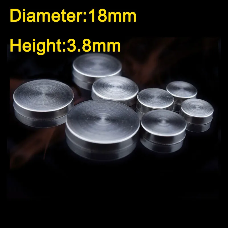 

Diameter 18mm Height 3.8mm 201 Stainless steel mirror nail decorative cover Advertising screws wholesale 1000Pieces KF780