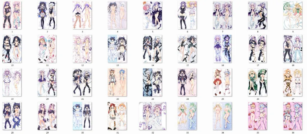 

Hyperdimension Neptunia Neptune Characters noire & purple heart throw pillow cover choujigen game neptune body Pillowcase 1-24
