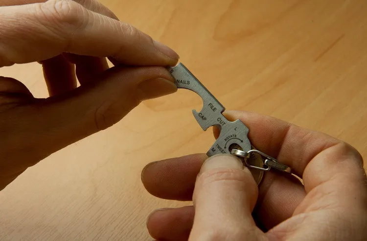 Многофункциональный инструмент выживания Нержавеющая сталь tu47 True Utility keytool ключ многофункциональный инструмент Best Карманный Мультитул комплект