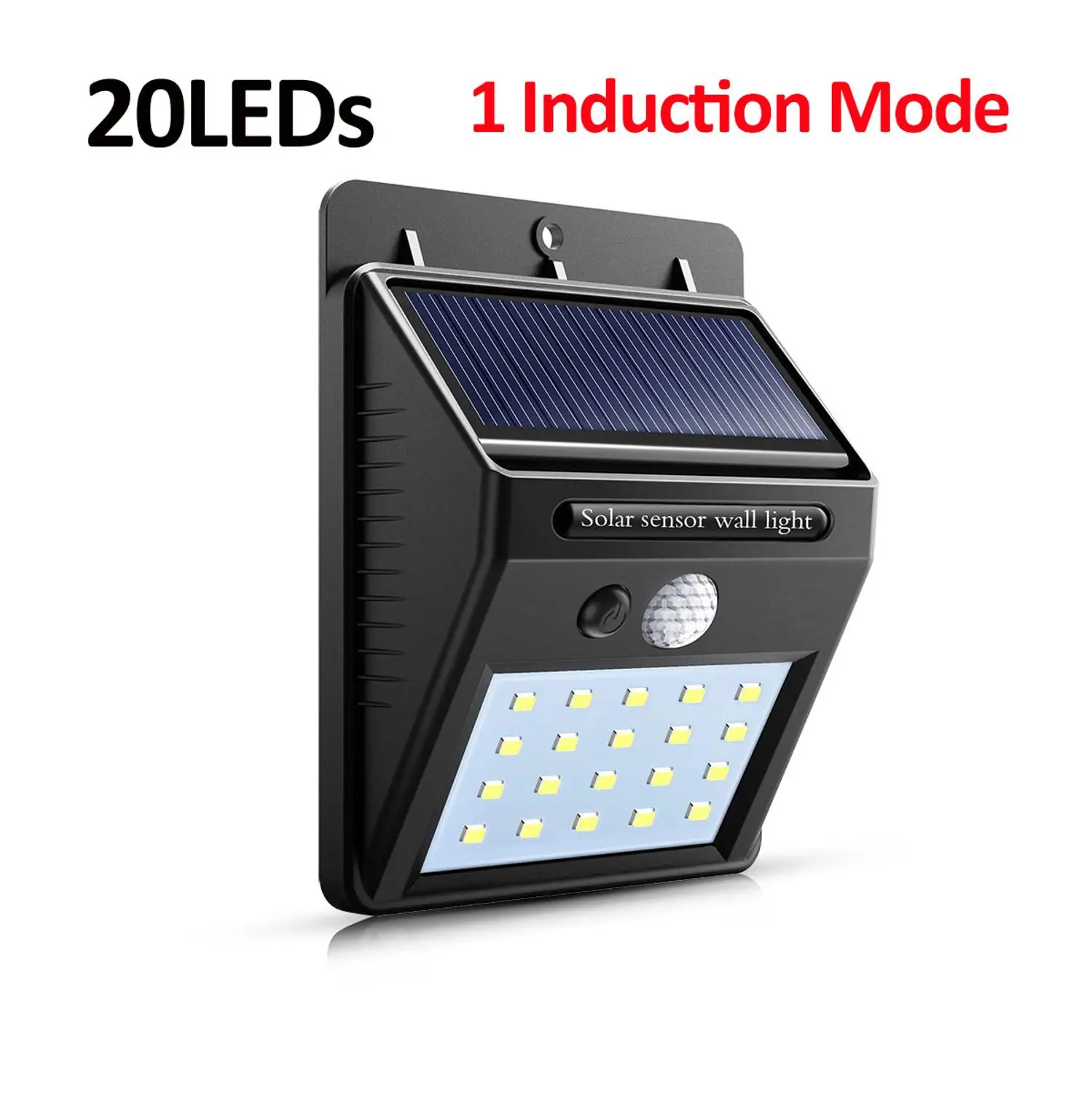 20LEDS 1Mode Наружные настенные лампы на солнечной батарее, садовый светильник, PIR датчик движения, светодиодный, водонепроницаемый, IP65 focos solares, светодиодный, para, наружный, Envio Gratis luces - Испускаемый цвет: 20LEDS 1Mode