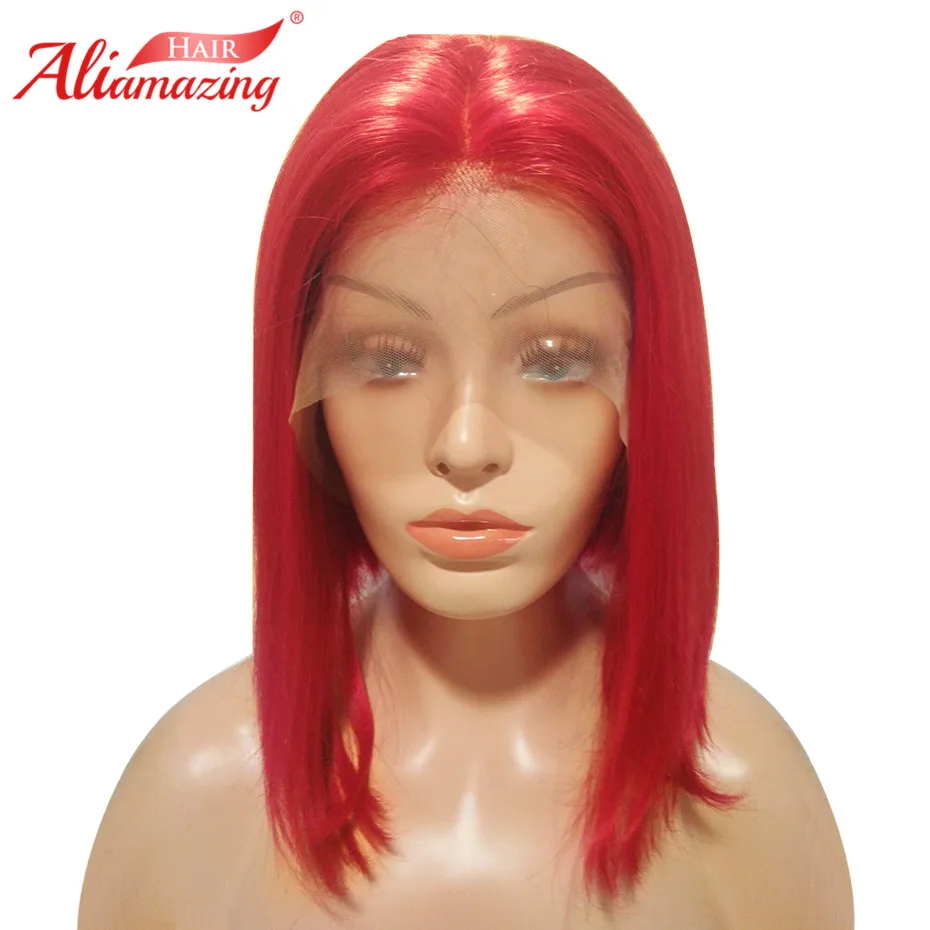 Ali изумительные волосы на сетке передние человеческие короткие боб парики для