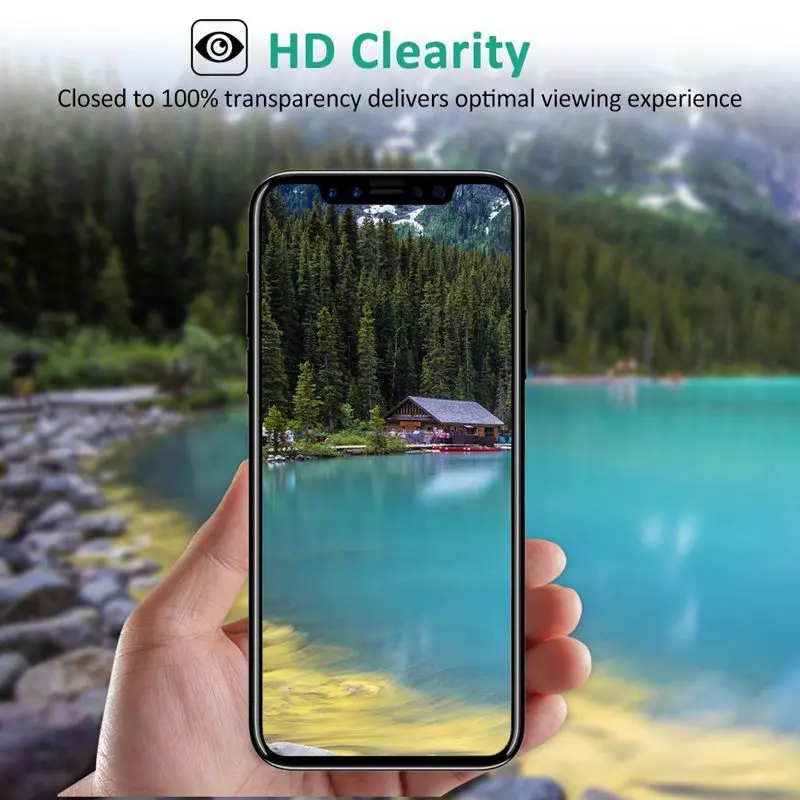 Roybens 3D Полный закаленное Стекло для IPhone X 9 H HD ясности ультра-тонкий изогнутый край