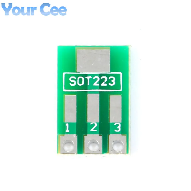 100 шт. SOT89 DIP SOT223 To IC адаптер PCB плата преобразователя пластина Двусторонняя 1 5 мм 2 3