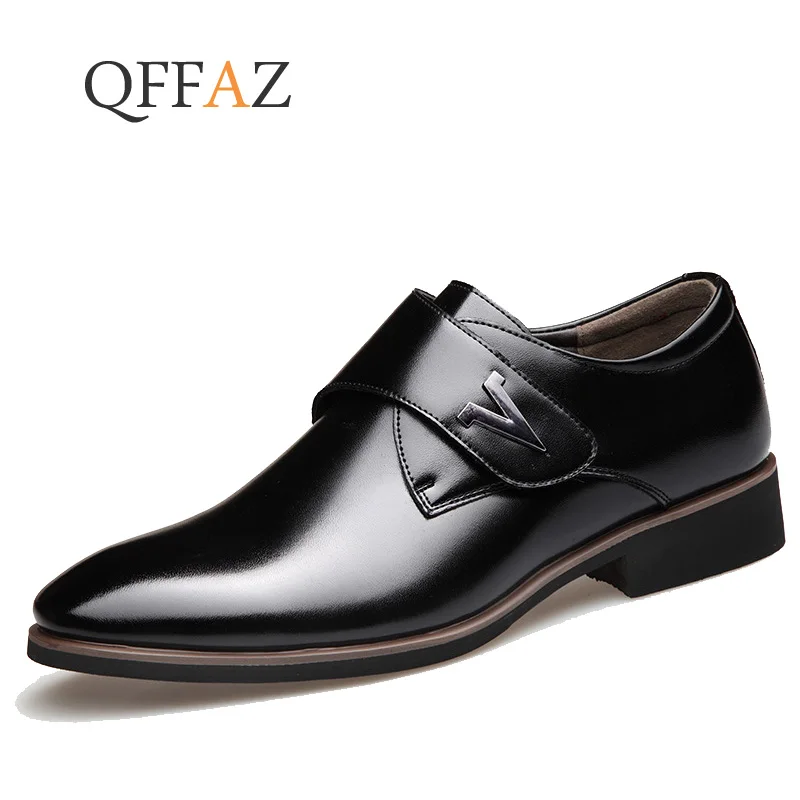 Фото Мужские классические туфли QFFAZ мужские деловые кожаные - купить