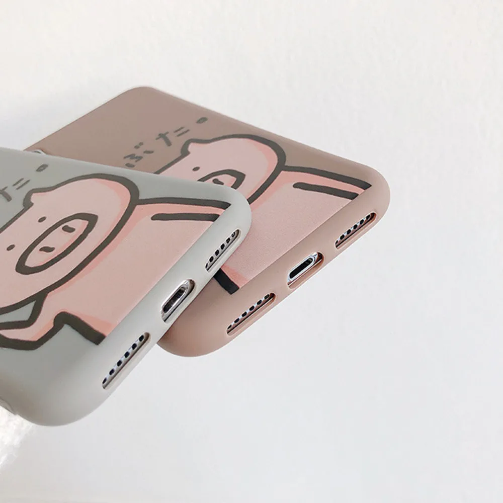 Мягкий мультяшный чехол для телефона iphone 6 6s 6plus 6splus 7 8 7plus 8plus XR X XS XSMAX милый с