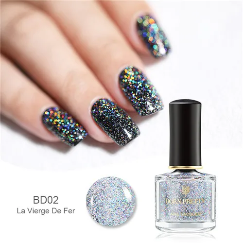 BP-BD02 La Vierge De BORN PRETTY 6 мл Голографический лазерный лак для ногтей Блестки для ногтей лак для ногтей - Цвет: BP-BD02 La Vierge De