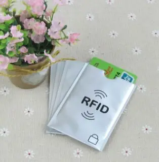5000 шт защита от кражи RFID Кредитная карта Блокировка рукава алюминиевый паспорт