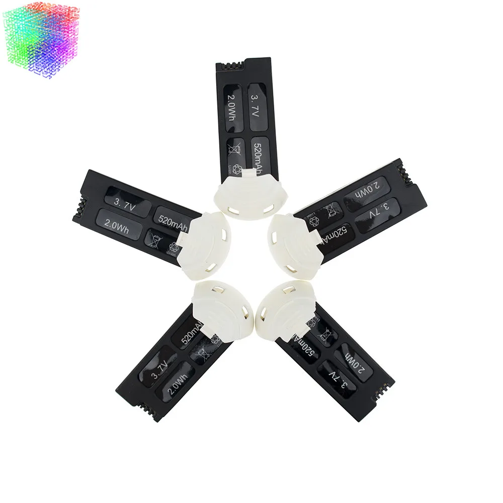 Аккумулятор Hubsan 3 7 в 520 мАч LIPO 5 шт. для X4 Camera H107D plus + 6 осевой гироскоп RC Quadcopter RTF 2 4
